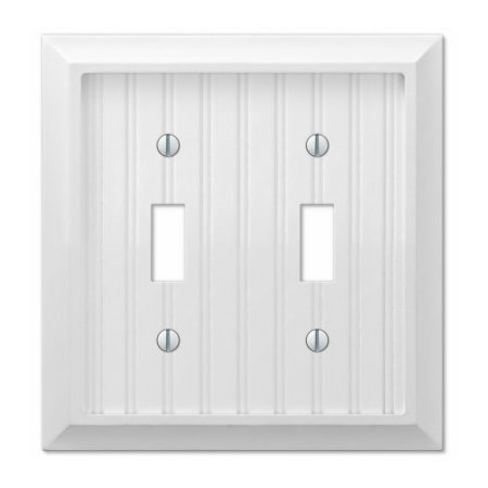 WHT 2Tog Wall Plate